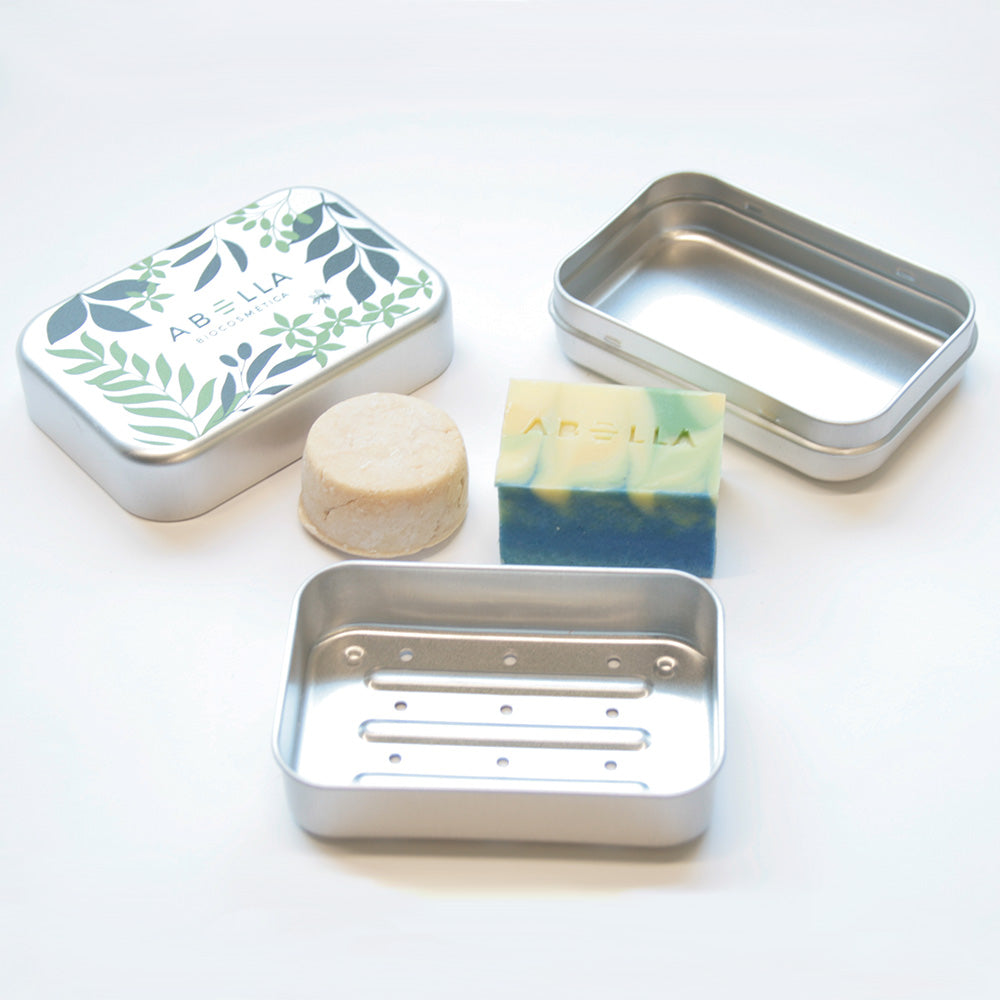 kit gel champú con jabonera